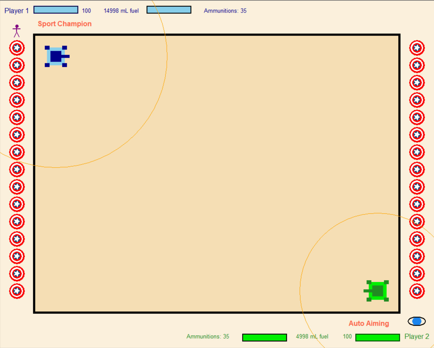 2-Player Tank Battle Game